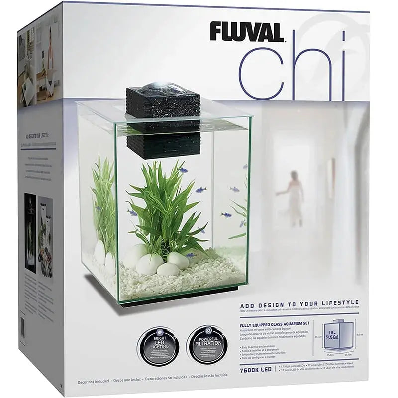 Chi Aquarium Kit, 5 US Gal / 19 L, Black - Marine World Aquatics