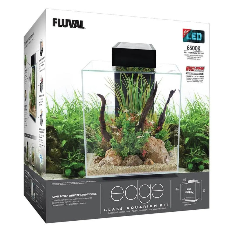 Fluval Edge Aquarium Kit 12 US Gal / 46 L - Marine World Aquatics