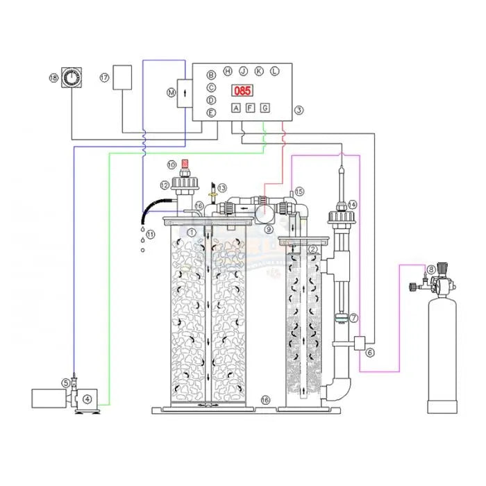 Deltec Twin-Tech 3000 Calcium Reactor - Marine World Aquatics