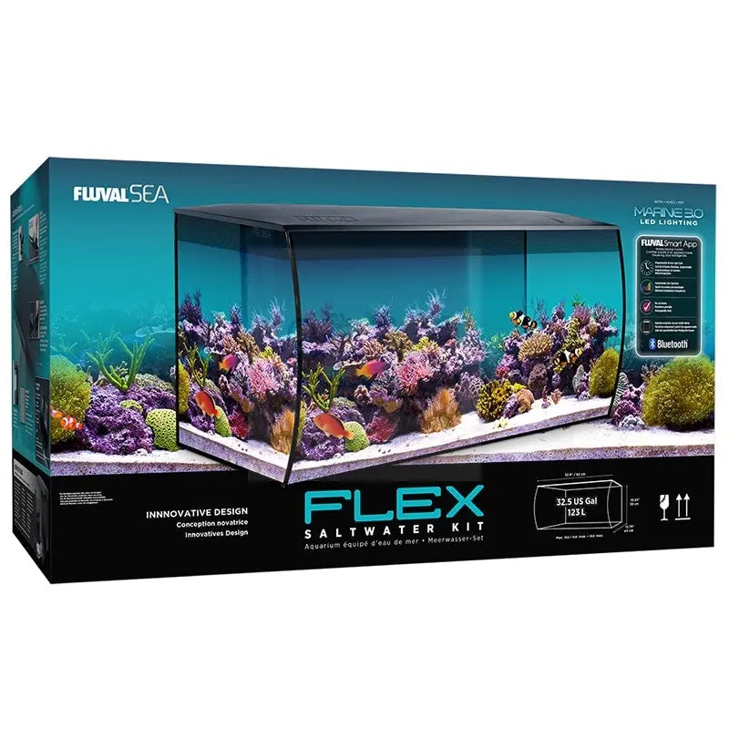 Flex Aquarium 123 Ltr - Marine World Aquatics