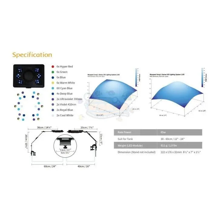 Maxspect Jump LED Lighting MJ0L165 - Marine World Aquatics