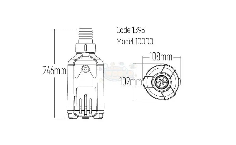 Reef Pump Compact 10000 DC Aquarium Pump - Marine World Aquatics