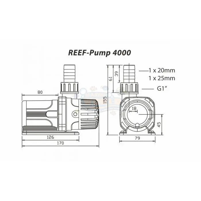 TMC Reef Pump 4000 DC Aquarium Pump - Marine World Aquatics