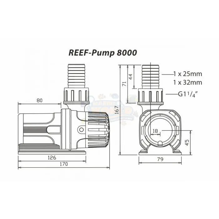 TMC Reef Pump 8000 DC Aquarium Pump - Marine World Aquatics