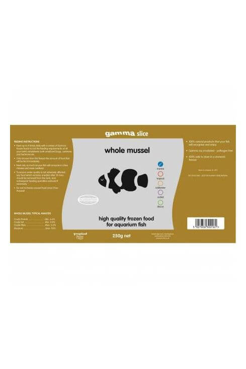 Gamma Slice Whole Mussel Flat pack 250g